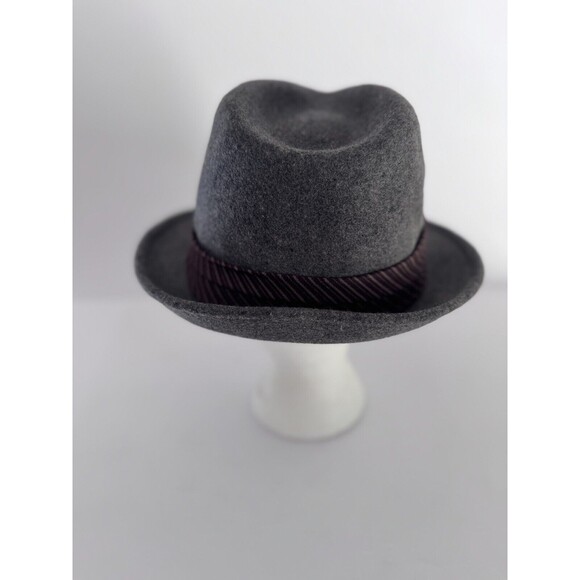 Goorin Bros. 100% Wool Fedora Hat Size Medium Grey Classic Designer - Picture 4 of 8
